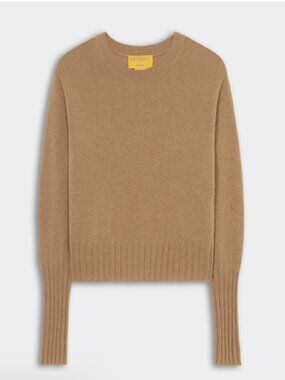 Guest In Residence Shrunken Crew CASHMERE in Almond